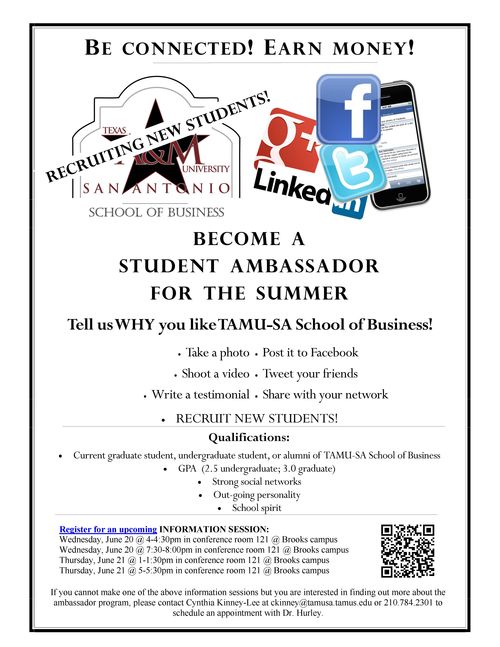 Recruit flyer-student ambassador