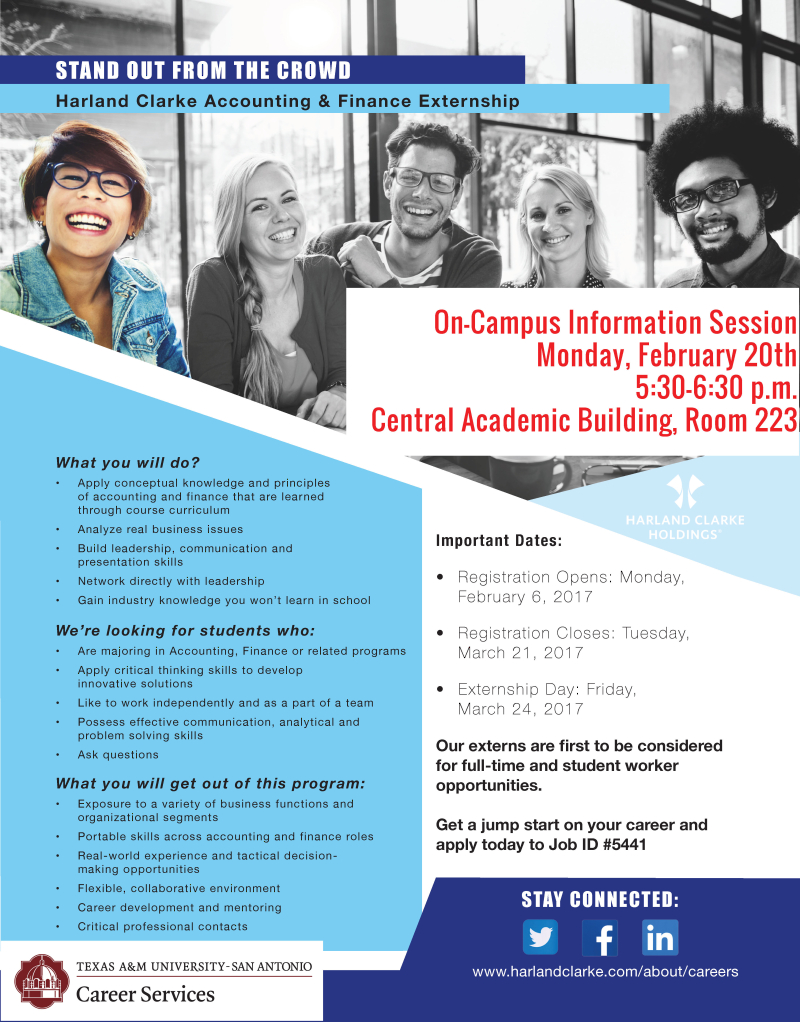 Harland Clarke Accounting  Finance Externship